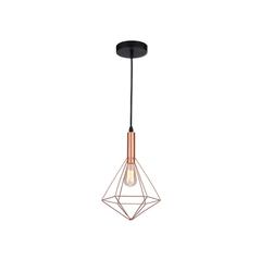 Подвесной светильник AZzardo Diamond 1 AZ2140, медный