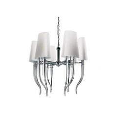 Люстра AZzardo DIABLO 6 BIG AZ1389 (AD8074-6-BIG-WH-CH)