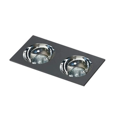 Точечный светильник Azzardo Hugo 2 Downlight GM2203 BK (AZ1740), без вставки