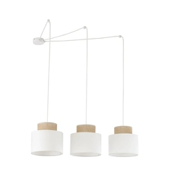Підвісний світильник TK-Lighting DUO WHITE JUTA 3 2345