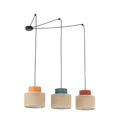 Підвісний світильник TK-Lighting DUO JUTA MIX BIG 3 3140