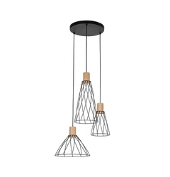 Підвісний світильник TK-Lighting MODESTO WOOD 3 10188