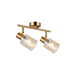 Спот Italux SPL-65342-2-BRO-AMB Santia E14 2x40W IP20 Gold