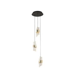 Люстра Italux PND-26374-3-23W-3K-BK-GD Tonga Led 3x23W 3000K 1700Lm IP20