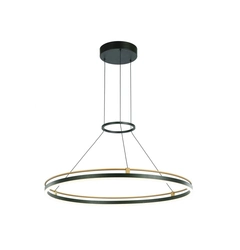 Люстра Italux PND-54638R-28W-3K-BK-GD Merlot Led 1x28W 3000K 1500Lm IP20