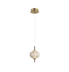Підвісний світильник Italux PND-29038-1-GD Lazie Led 1x5W 3000K 500Lm IP20 Gold