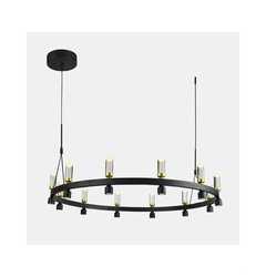 Підвісний світильник Italux PND-83812-24 Almelo Led 24x50.4W 3000K 3103Lm IP20 Bl