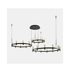 Підвісний світильник Italux PND-83812-60 Almelo Led 60x137.6W 3000K 5347Lm IP20 Bl