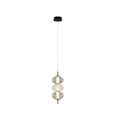 Підвісний світильник Italux PND-84938-3-BK Testa Led 3x12W 3000K 790Lm IP20