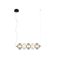 Підвісний світильник Italux PND-84938-4-BK Testa Led 5x15W 3000K 1200Lm IP20