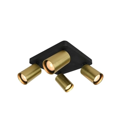 Спот Italux SPL-23436-4S-BK-BRSS Nesto GU10 4x10W IP20 Brass