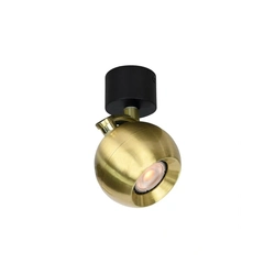 Спот Italux SPL-45379-1R-BK-GD Lafin GU10 1x10W IP20 Gold