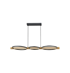 Підвісний світильник Italux PND-55362-40W-WO Natano Led 3x38W 3000K 1600Lm IP20 Bl