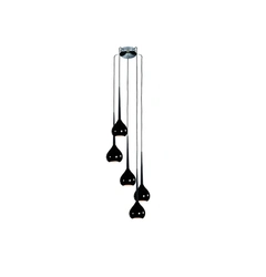 Підвісний світильник Azzardo MD1289-5BK AGA 5 pendant black (AZ1070)