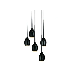 Підвісний світильник Azzardo MD1288A-5BL IZZA 5 pendant black (AZ0312)