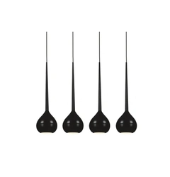 Подвесной светильник Azzardo MD1289-4BK AGA 4 pendant black (AZ1067)