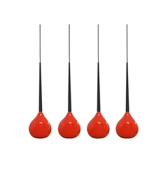 Подвесной светильник Azzardo MD1289-4RD AGA 4 pendant red (AZ1069)
