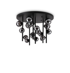 Стельова люстра PERLAGE 18 BK/SM Ideal Lux 328386