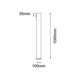 Світильник вуличний Shilo 9923 HIKONE, 3000K, 100СМ