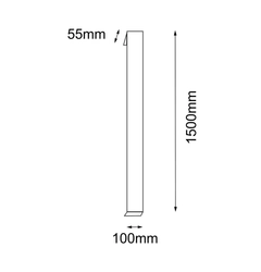 Світильник вуличний Shilo 9925 HIKONE, 3000K, 150СМ