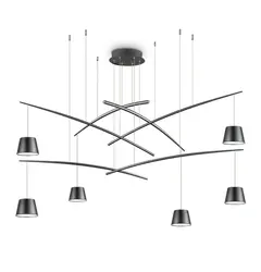 Люстра Ideal Lux Fish SP6 Nero 196992
