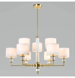 Люстра CosmoLight SUTTON P09685BR-WH