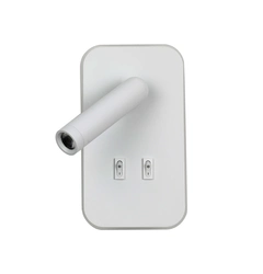 Бра, настінний світильник Italux WL-83957-1-WH Doria LED 1x8W 3000K 559Lm IP20 білий