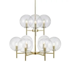 Люстра MARKSLOJD Crown 107920 gold/clear
