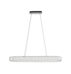 Підвісний світильник, люстра Nowodvorski 11707 Luxora Oval LED 1x40W 3000K 3600Lm IP20 хром