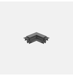 З'єднувач вбудований L-подібний MICRO_LINE CORNER R HR, чорний (14.R90HR.BK)