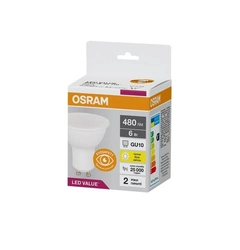 Світлодіодна лампочка Osram 4058075689626 LED GU10 MR16 1x6W 3000K 480Lm IP20