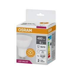 Світлодіодна лампочка Osram 4058075689671 LED GU10 MR16 1x6W 4000K 480Lm IP20