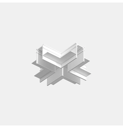 З'єднувач вбудований Х-подібний IN_LINE CORNER R T HR, білий (06.RXHR.WH)
