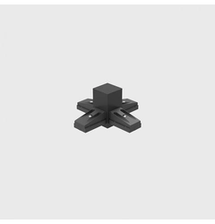 З'єднувач електричний Х-подібний накладний IN_LINE CORNER X, 4-x провідний, чорний (06.SEQHR.BK.4x)