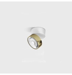 SOL SURF MINI, D75mm, H70mm, LED 7W 3000K, білий/латунь (02.7526.7.930.WH/BR)