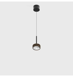 SOL MINI P, D75mm, H135mm, 7W LED, 24º, 3000K, IP20, чорний/мідь (03.7530.7.930.BK/CPG)