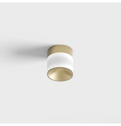GLOW S, D100mm, H105mm, LED 9W, 3000К, опаловий/латунь (02.0910.9.930.BR)