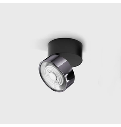 SOL SURF, D95mm, H78mm, LED 14W 3000K, чорний/diamond black (02.9533.14.930.BK + SOL RING DIAMOND BLACK)