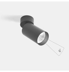 TUB M SA NB, D52мм, H140мм, 9W LED, 3000К, 6°, IP20, чорний (02.0595.9.930.BK)