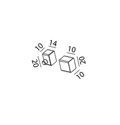 Комплект заглушок для неонової стрічки FLEXY 48, 2 шт, білий (11.SECAP.WH)