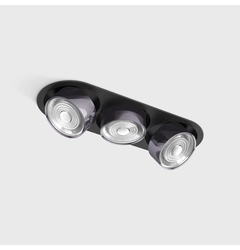 SOL IN MINI X3, L301mm, W111mm, H50mm, LED 3x7W, 4000K, чорний/diamond black (01.7523.21.940.BK/DB)