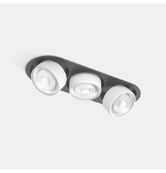 SOL IN MINI X3, L301mm, W111mm, H50mm, LED 3x7W, 4000K, чорний/білий (01.7523.21.940.BK/WHG)