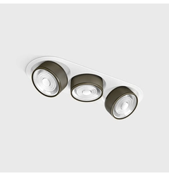 SOL IN MINI X3, L301mm, W111mm, H50mm, LED 3x7W, 4000K, білий/бронза (01.7523.21.940.WH/BZG)