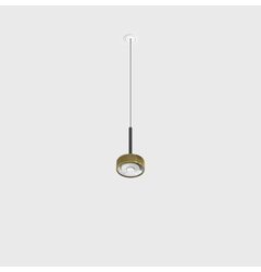 SOL MINI P NANO, D75mm, H135mm, 7W LED, 24°, 4000K, IP20, чорний/латунь (03.7532.7.940.BK/BRG)
