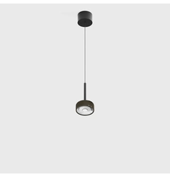SOL MINI P, D75mm, H135mm, 7W LED, 24º, 4000K, IP20, чорний/бронза (03.7530.7.940.BK/BZG)