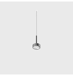 SOL MINI P NANO, D75mm, H135mm, 7W LED, 24°, 3000K, IP20, чорний/хром (03.7531.7.930.BK/CR)