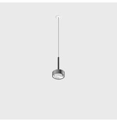SOL MINI P NANO, D75mm, H135mm, 7W LED, 24°, 3000K, IP20, чёрный/хром (03.7532.7.930.BK/CR)