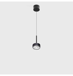 SOL MINI P, D75mm, H135mm, 7W LED, 24º, 3000K, IP20, чорний/diamond black (03.7530.7.930.BK/DBG)