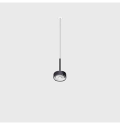 SOL MINI P NANO, D75mm, H135mm, 7W LED, 24°, 3000K, IP20, чорний/diamond black (03.7531.7.940.BK/DBG)