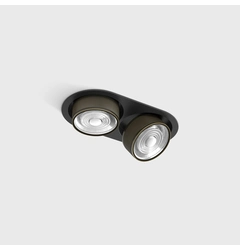 SOL IN MINI X2, L206mm, W111mm, H50mm, LED 2x7W, 3000K, чорний/бронза (01.7522.14.930.BK/BZG)